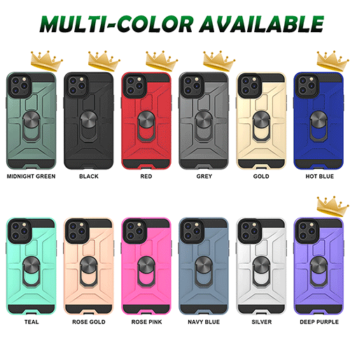 Skyddande telefonfodral i militärklass med magnetiskt stöd